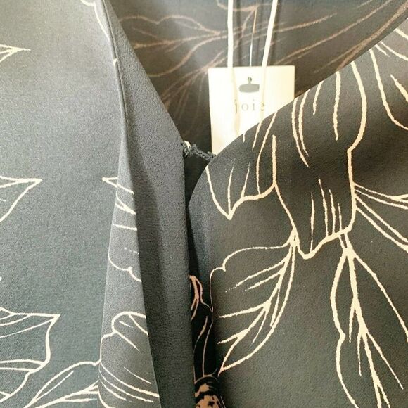 NWT- Joie 'Macie' Tonal-Floral Print Wrap-Style Top, Fuchsia - Size XXS $228 - Picture 9 of 12